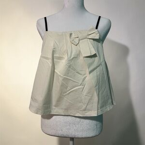Women's Sleeveless Beige Blouse, Size XS